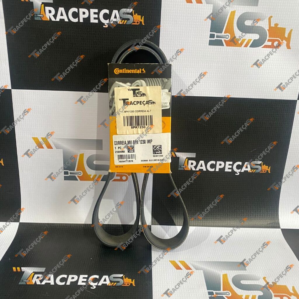 8PK1230 Correia Alternador RG140 845B - Tracpeças