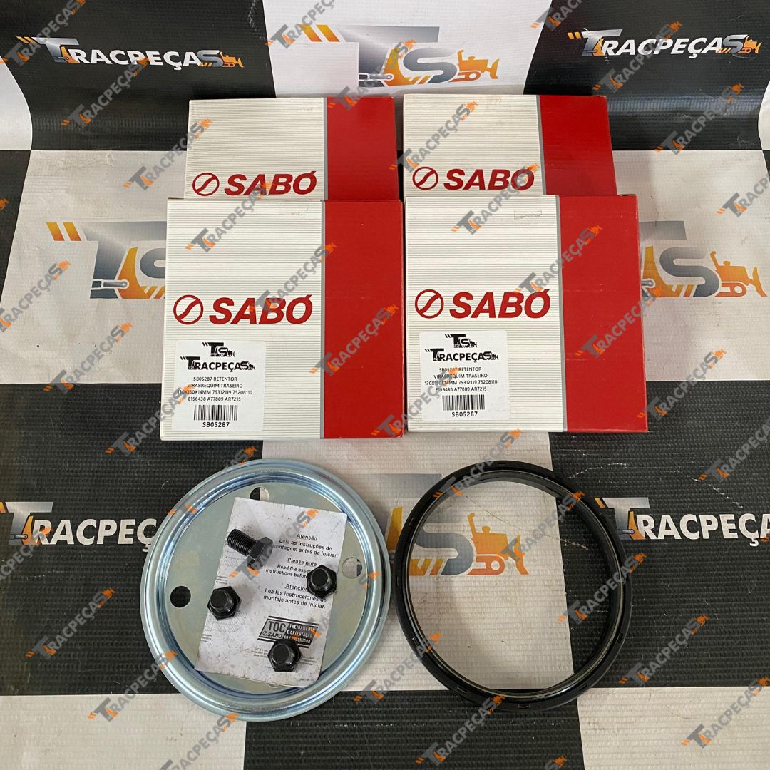 SB05287 KIT RETENTOR VIRABREQUIM TRASEIRO 130X150X14MM