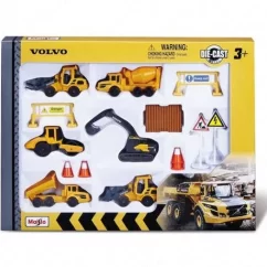 MINIATURA CONJUNTO PLAY SET VOLVO CONSTRUCAO