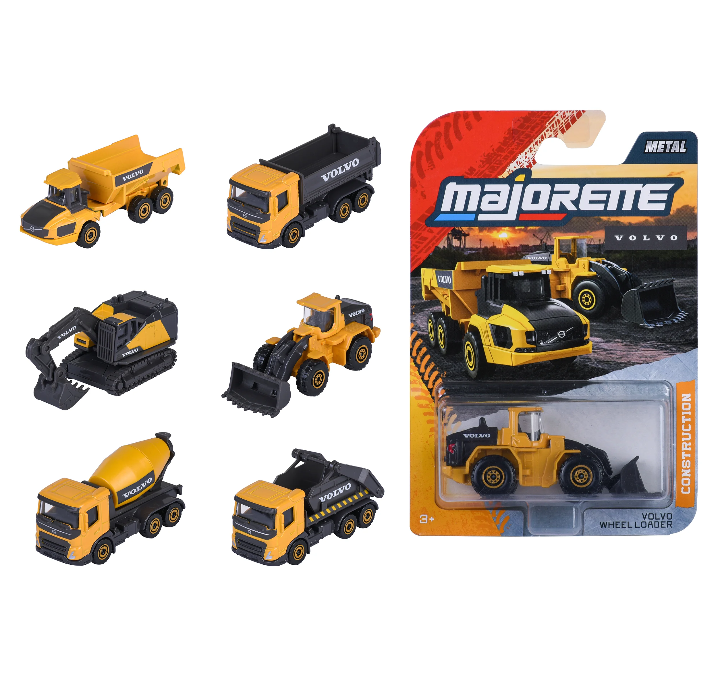 MINIATURA MAJORETTE VOLVO CONSTRUCTION PREMIUM 1/64 (SORTIDOS)