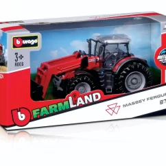 MINIATURA TRATOR MASSEY 45 FENDT ESCAVADEIRA 10CM